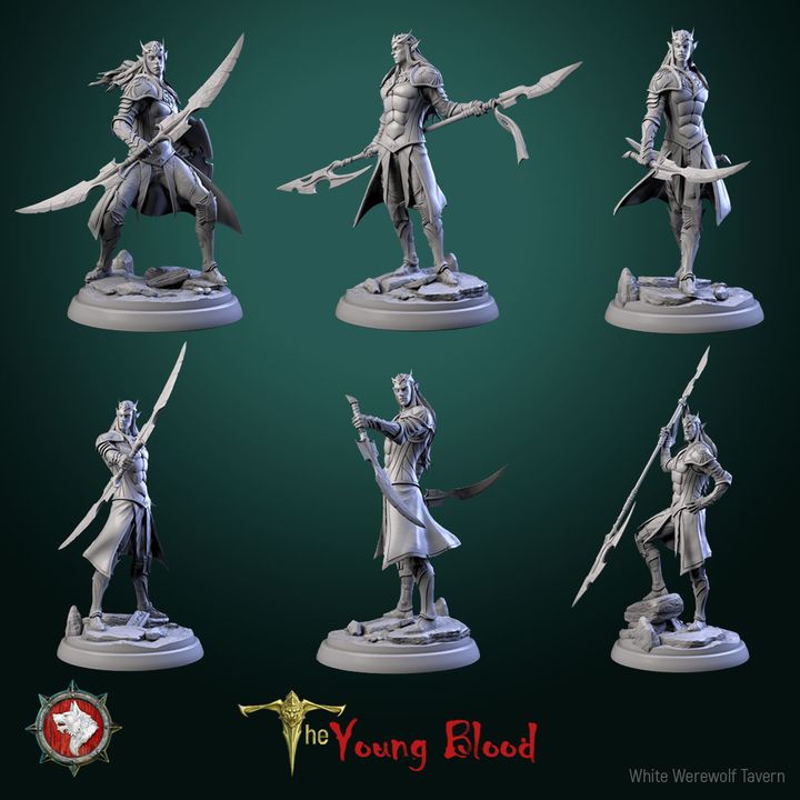 Download 'The Young Blood' June 2024 bundle 23 STL's miniatures pre